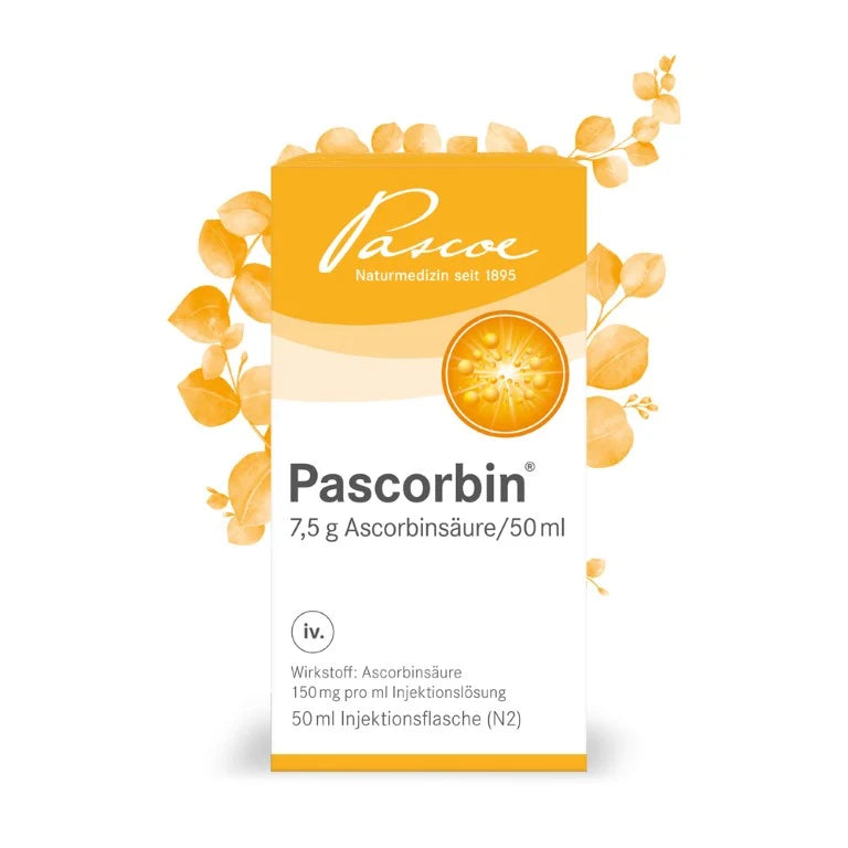 Pascoe Pascorbin injection solution for vitamin C deficiency, 50 ml
