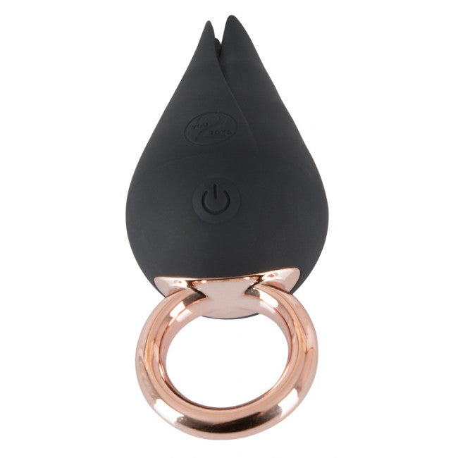 Belou White Flutter Effect Finger Vibrator Black