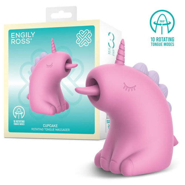 Engily Ross Cupcake Rotating Tongue Massager Pink