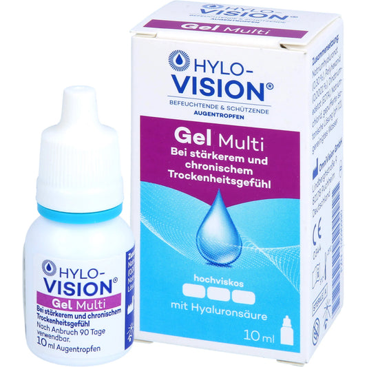HYLO-VISION Gel Multi eye drops, 10 ml