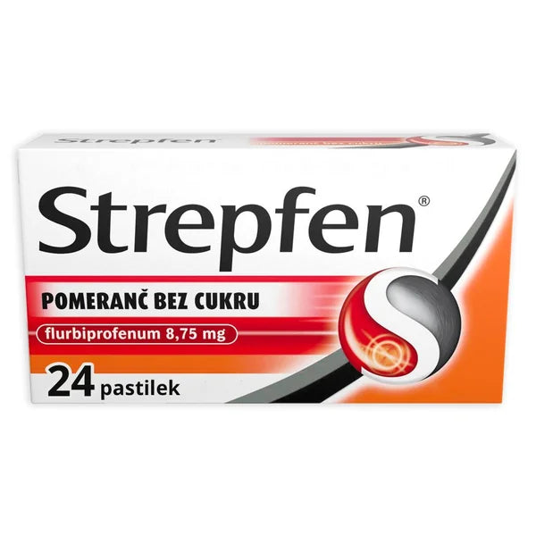 Strepfen Orange, sugar-free 8.75 mg - 24 lozenges