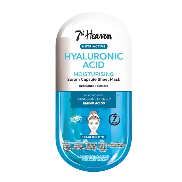 7th Heaven Nutriactive HYALURONIC ACID hydrating face mask 20 g