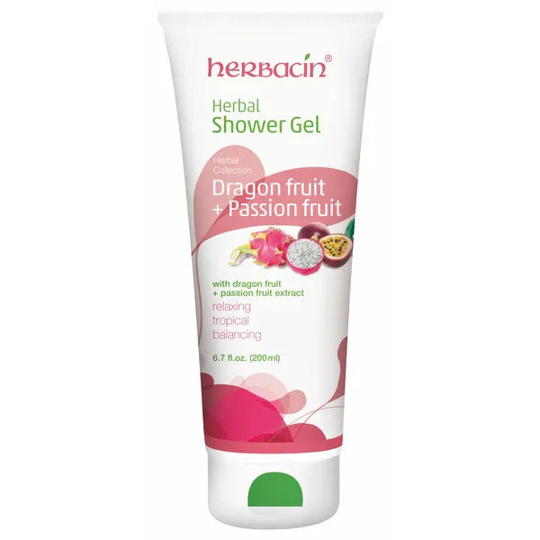 Herbacin Shower gel herbal Dragon Fruit + Passion Fruit 200 ml