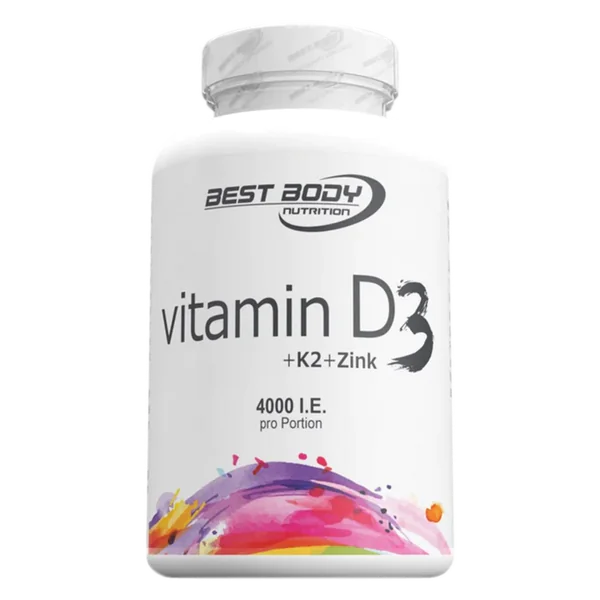 Best Body Vitamin D3 + K2 + zinc - 80 tablets