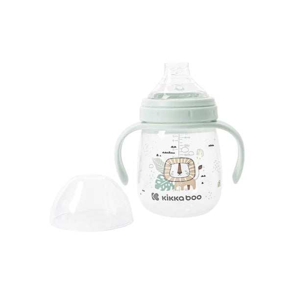 KikkaBoo Cup with silicone sippy cup 6m+ mint 240 ml