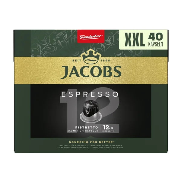 Jacobs Espresso Ristretto 12 XXL capsules 40 pcs