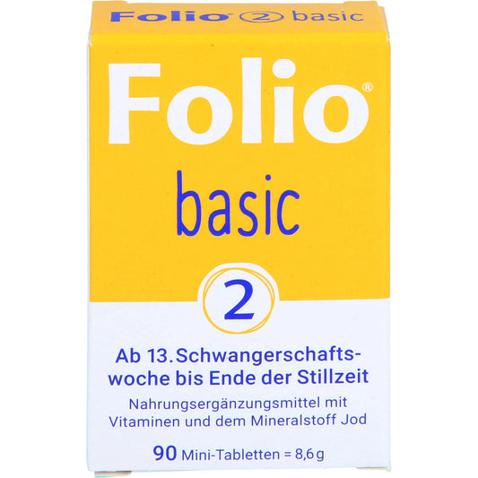 Folio 2 Basic from the 13th week of pregnancy until the end of breastfeeding, 90 tablets