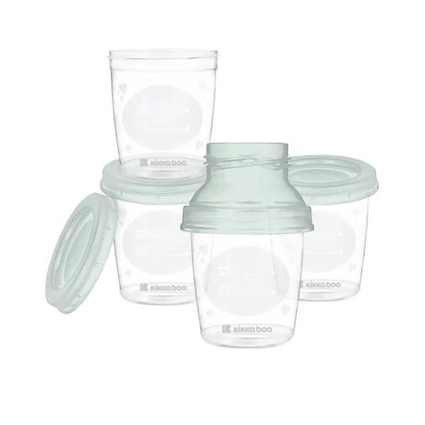 KikkaBoo Milk containers set 4 pcs