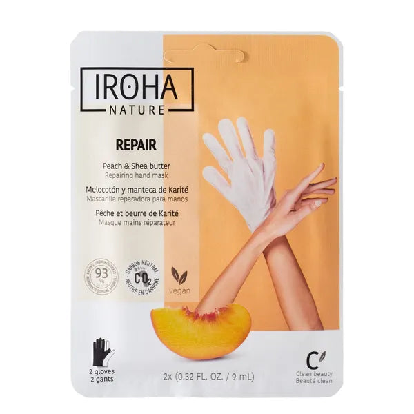Iroha nature Regenerating gloves with peach serum 1 pair
