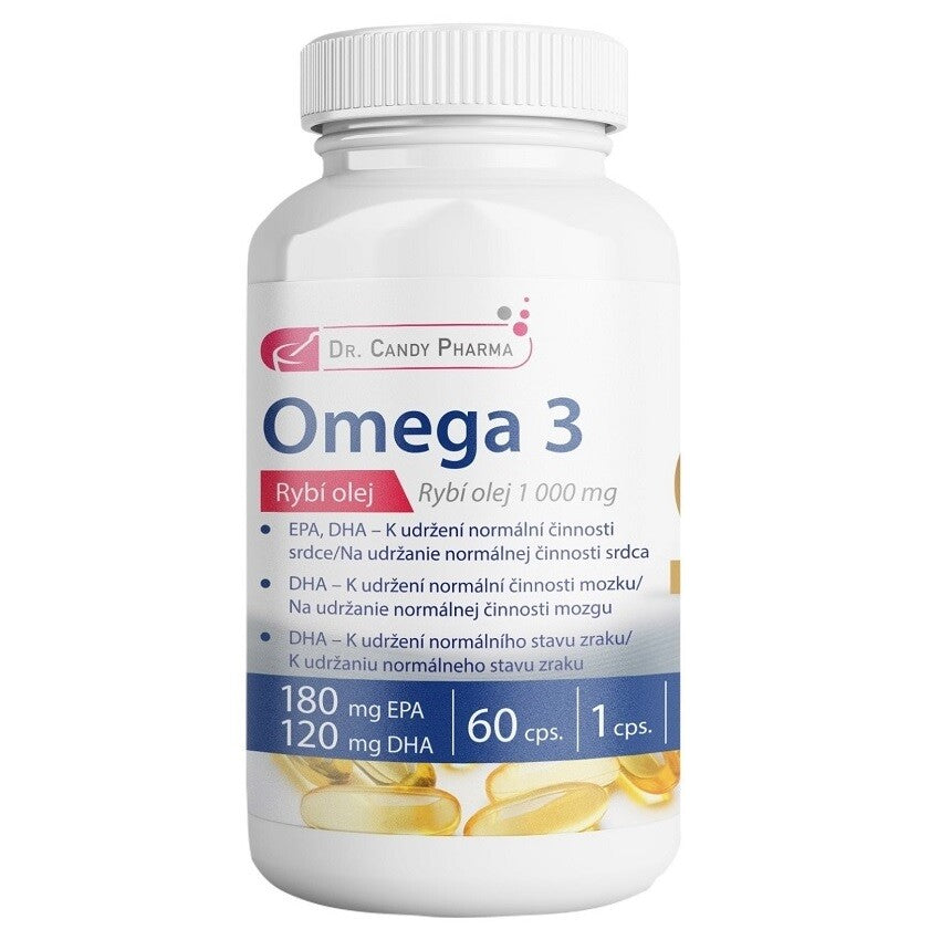 Dr. Candy Pharma Omega 3 Fish Oil 1000 mg - 60 capsules