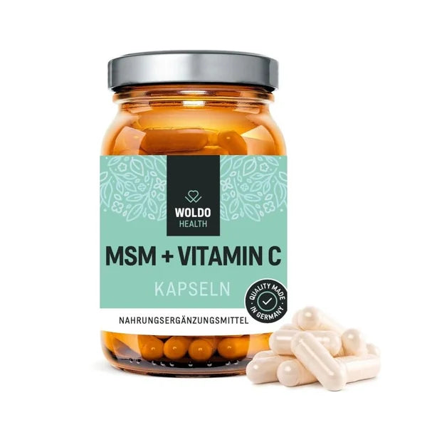 WoldoHealth MSM + vitamin C 180 capsules