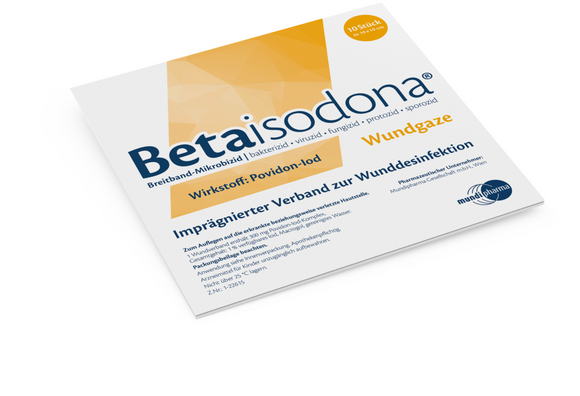 Betaisodona wound gauze 10x10 cm 10 pcs