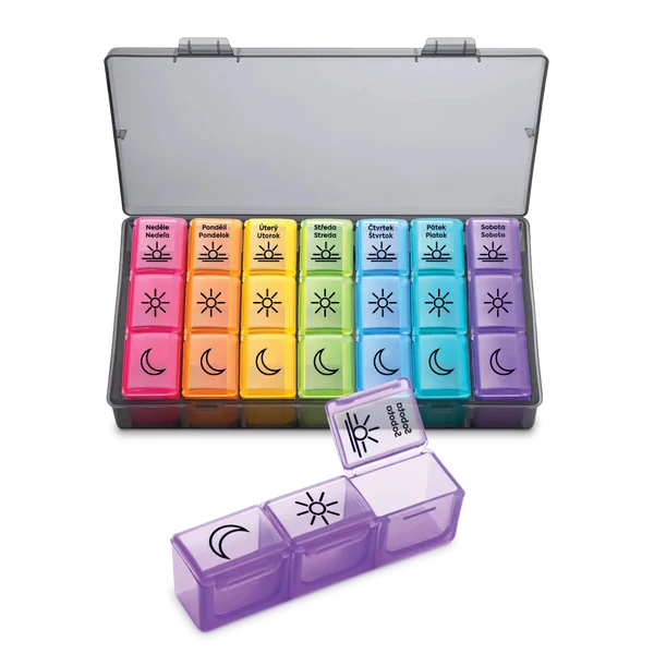 SimplyMed Weekly Medication Dispenser 21003 Collection - Czech/Slovak