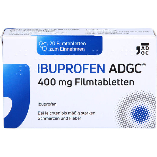 Ibuprofen ADGC 400 mg film-coated tablets for pain and fever relief