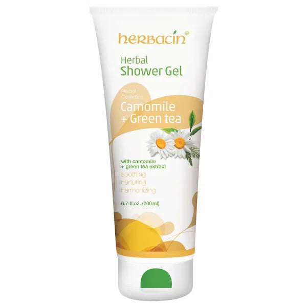 Herbacin Herbal shower gel Camomile + Green Tea 200 ml