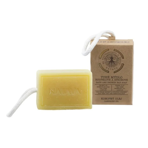 Natava Bath and Shower Bar Soap Hemp Oil 100 g