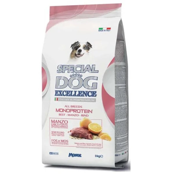 Monge SPECIAL DOG EXCELLENCE MONOPROTEIN Beef dog food 3kg