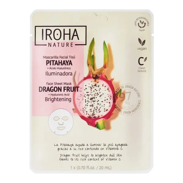 Iroha nature Brightening face mask Dragon fruit 20 ml