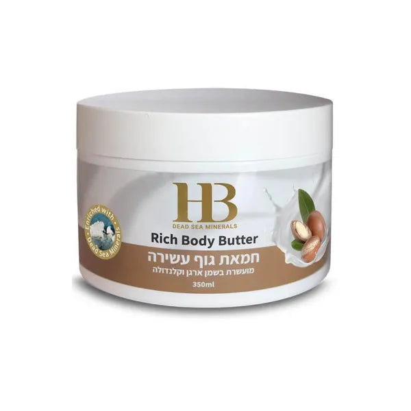 H&B Dead Sea Minerals Rich body butter with argan oil 350 ml