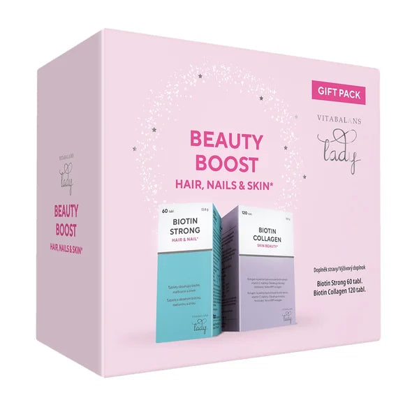 Vitabalans Biotin Beauty Boost Strong & Biotin Collagen gift pack 60+120 tablets