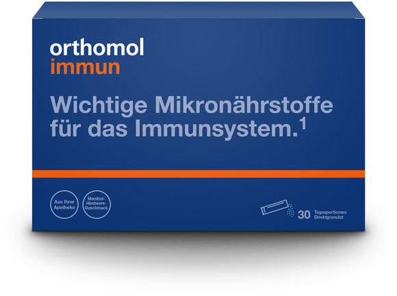 Orthomol Immun direct granules menthol raspberry 30 sachets