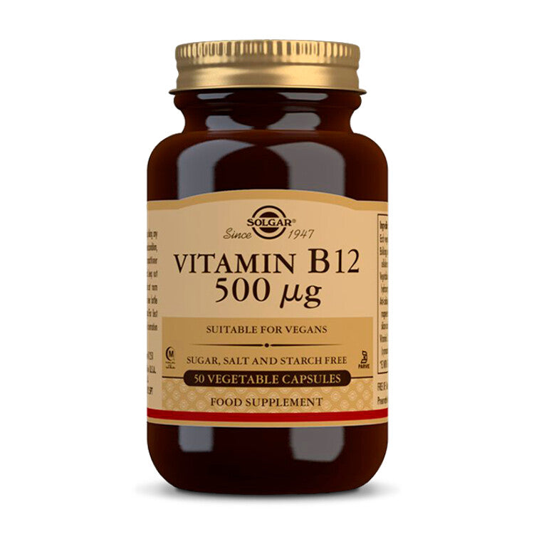 Solgar Vitamin B12 500 mcg 50 vegetable capsules