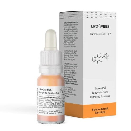 Lipovibes Pure Vitamin D3 K2 - 10 ml