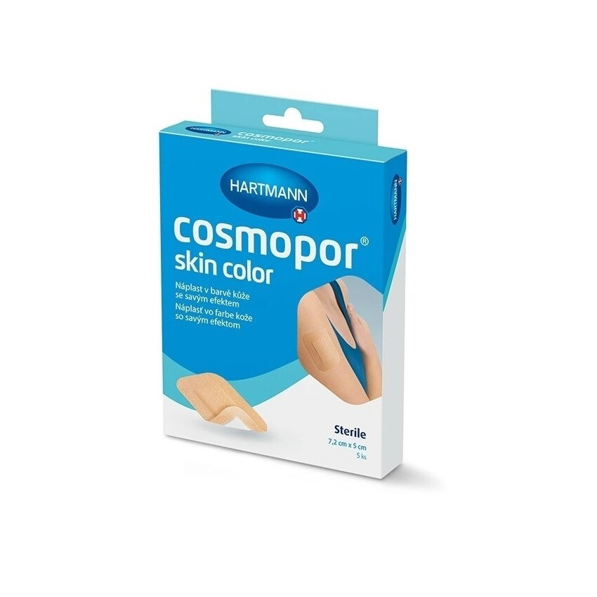Cosmopor skin color band aid 7.2 x 5cm 5 pcs