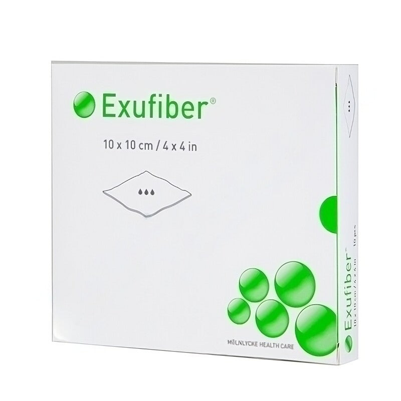 EXUFIBER 10 x 10 cm, 10 pcs, HIGHLY ABSORBENT HYDROFIBER DRESSING – My Dr.  XM