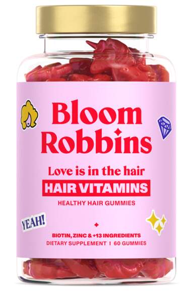 Bloom Robbins LOVE is in the HAIR vitamins 60 gummies