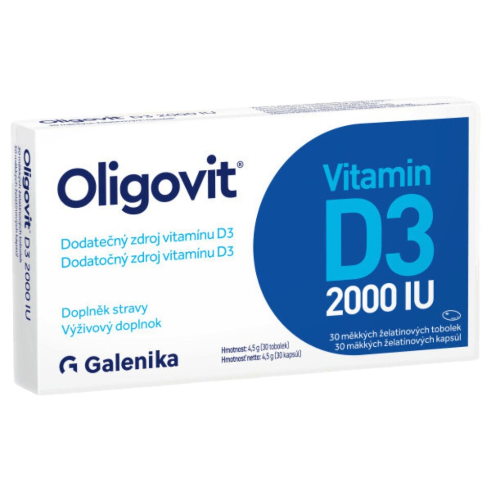 Galenika Oligovit Vitamin D3 2000 IU - 30 capsules