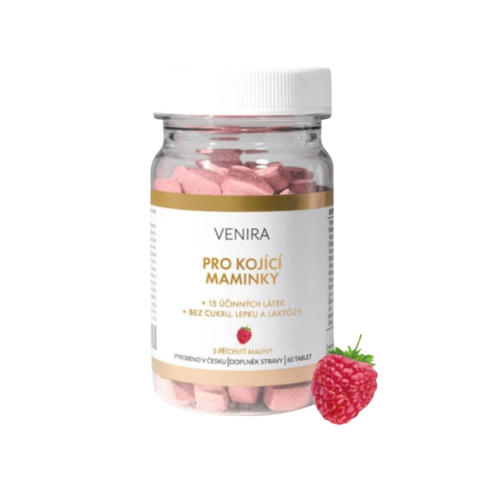 Venira For nursing moms raspberry 60 hearts