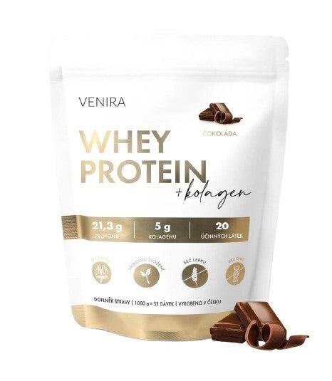Venira Whey Protein+collagen chocolate 1000g