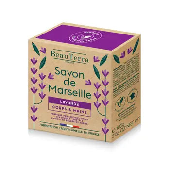 BeauTerra Marseille Solid Soap Bar Lavender 100g