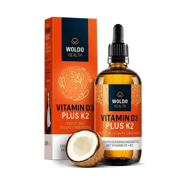 WoldoHealth Vitamin D3+K2 - 50 ml