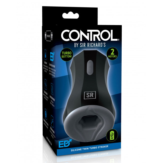 CONTROL by Sir Richard's Silicone Twin Turbo Stroker