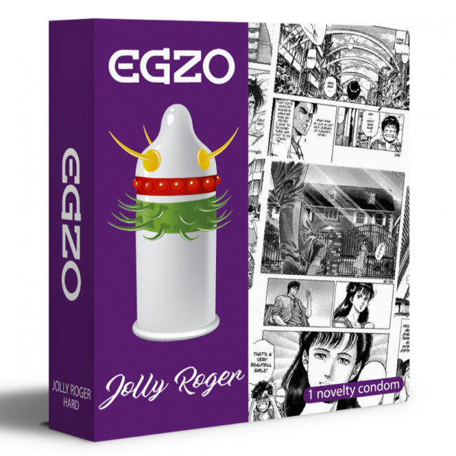 Egzo Jolly Roger Stimulating Condom 1 pc