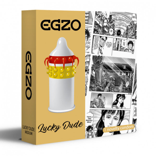 Egzo Lucky Dude Stimulating Condom 1 pc