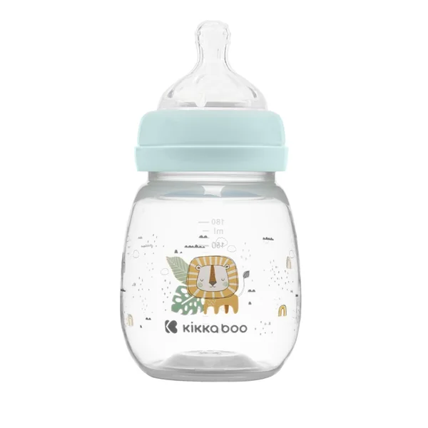 KikkaBoo Anti-colic Baby Bottle 3m+ Savanna Mint 180 ml
