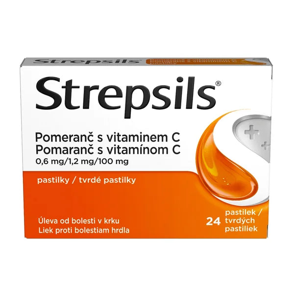 Strepsils Orange with vitamin C 36 lozenges