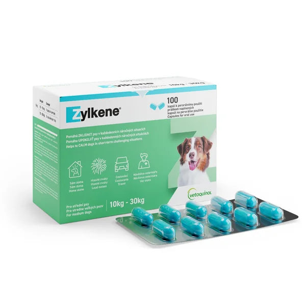 Zylkene for medium-sized dogs 10-30 kg 100 capsules