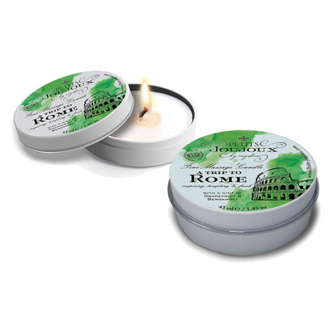 Petits JouJoux Massage Candle A trip to Rome Grapefruit & Bergamott 43ml
