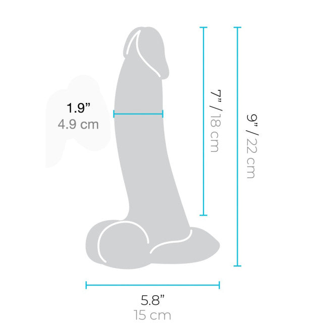 b-Vibe Slipskin Curvy 22.3cm Skin