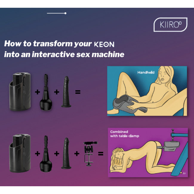 Kiiroo Dildo Adapter for Keon Masturbator (without dildo) Black