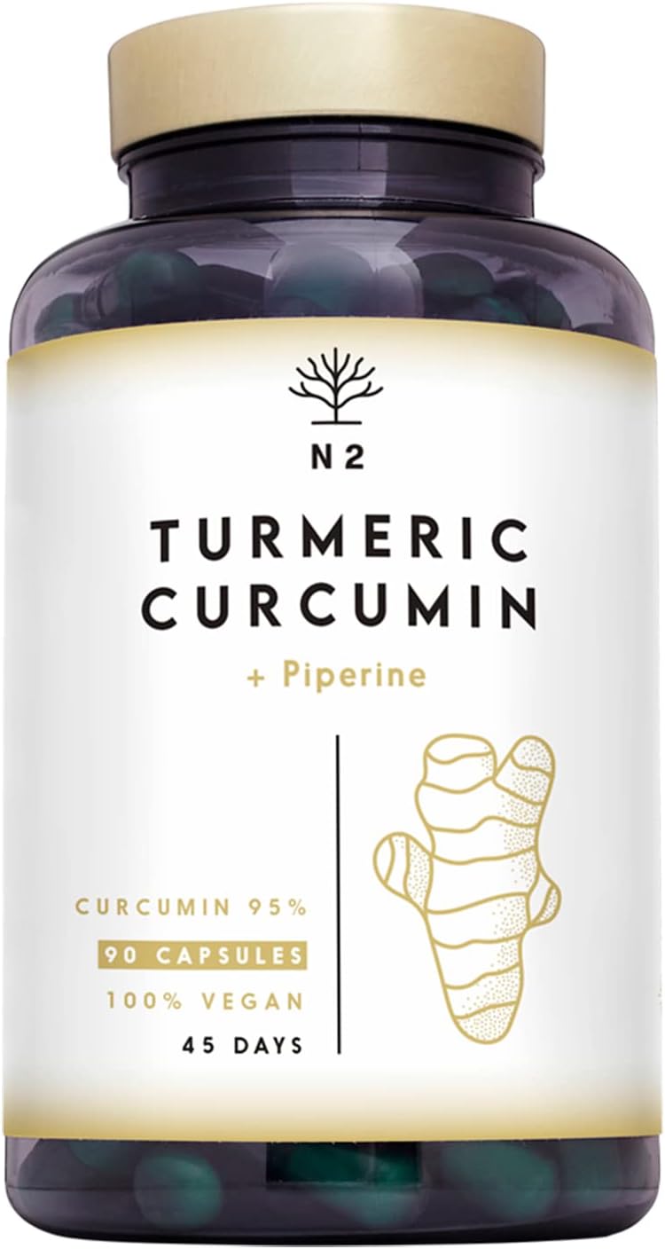 N2 Natural Nutrition Turmeric Curmeric Piperine 90 capsules