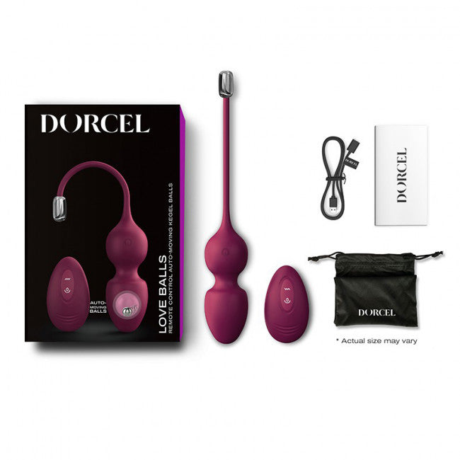 Dorcel Love Balls Vibrating Kegel Balls with Remote Control Plum  My Dr. XM