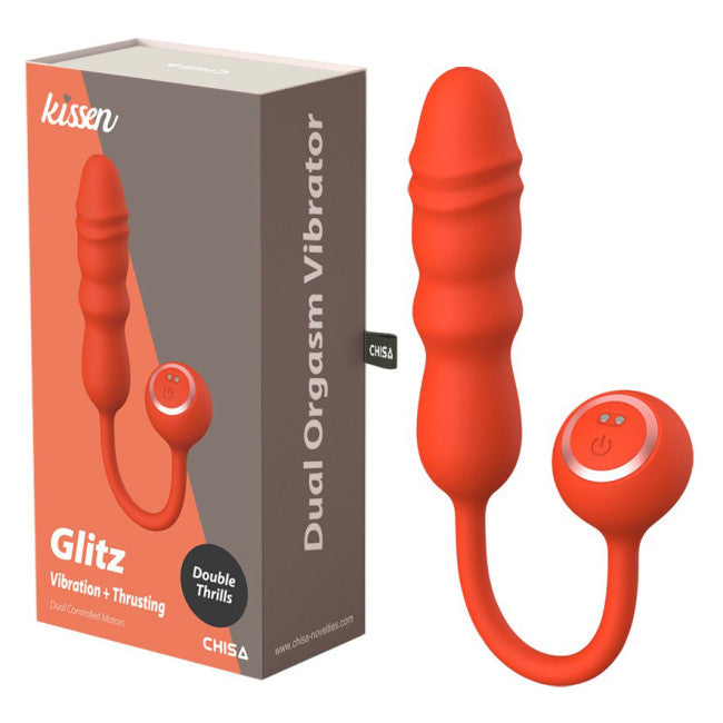 kissen mit dildo Chisa Kissen Glitz Vibration + Thrusting Dual Orgasm Vibrator Red – My Dr.  XM