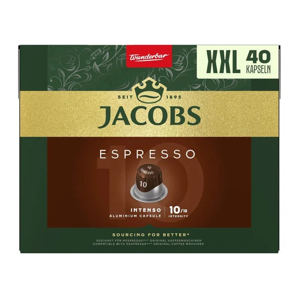 Jacobs Espresso Intenso 10 XXL capsules 40 pcs