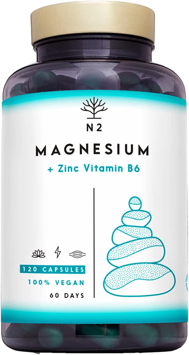 N2 Natural Nutrition Magnesium + Zinc Vitamin B6 - 120 capsules