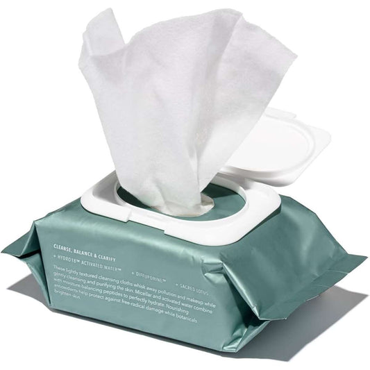 HydroPeptide HydroActive Cleanse - Micellar facial cleansing wipes, 30 pieces
